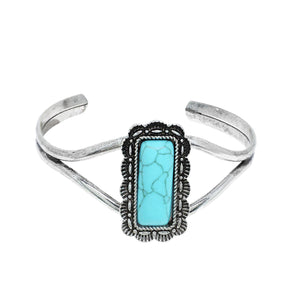 WESTERN TURQUOISE CONCHO CUFF BRACELET