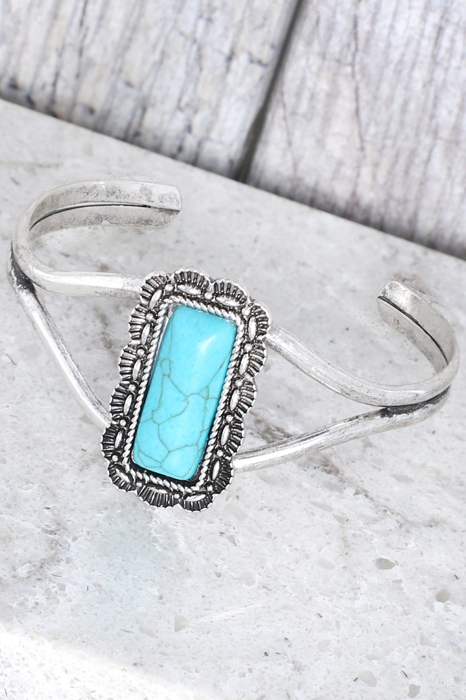 WESTERN TURQUOISE CONCHO CUFF BRACELET