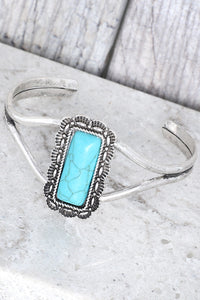 WESTERN TURQUOISE CONCHO CUFF BRACELET