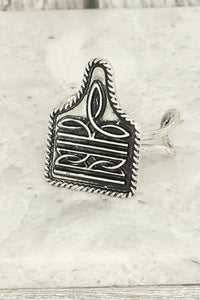 WESTERN BOOT STITCH ADJUSTABLE CUFF RING